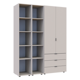 Комплект шкафов для одежды Doros Гелар (3 шт.) 153,9х49,5х203,4 см Кашемир (DRS-011244)