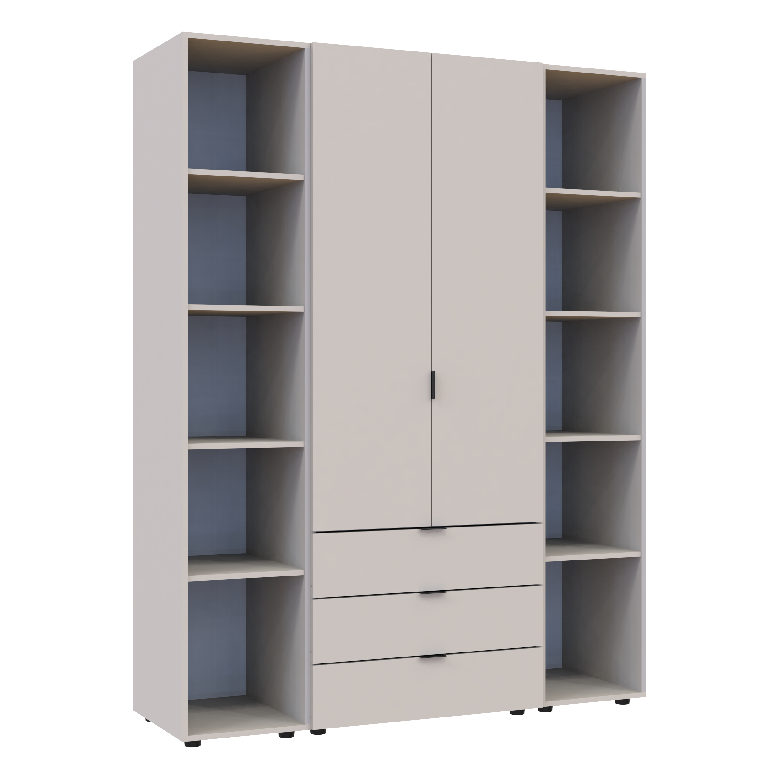 Комплект шкафов для одежды Doros Гелар (3 шт.) 153,9х49,5х203,4 см Кашемир (DRS-011244)