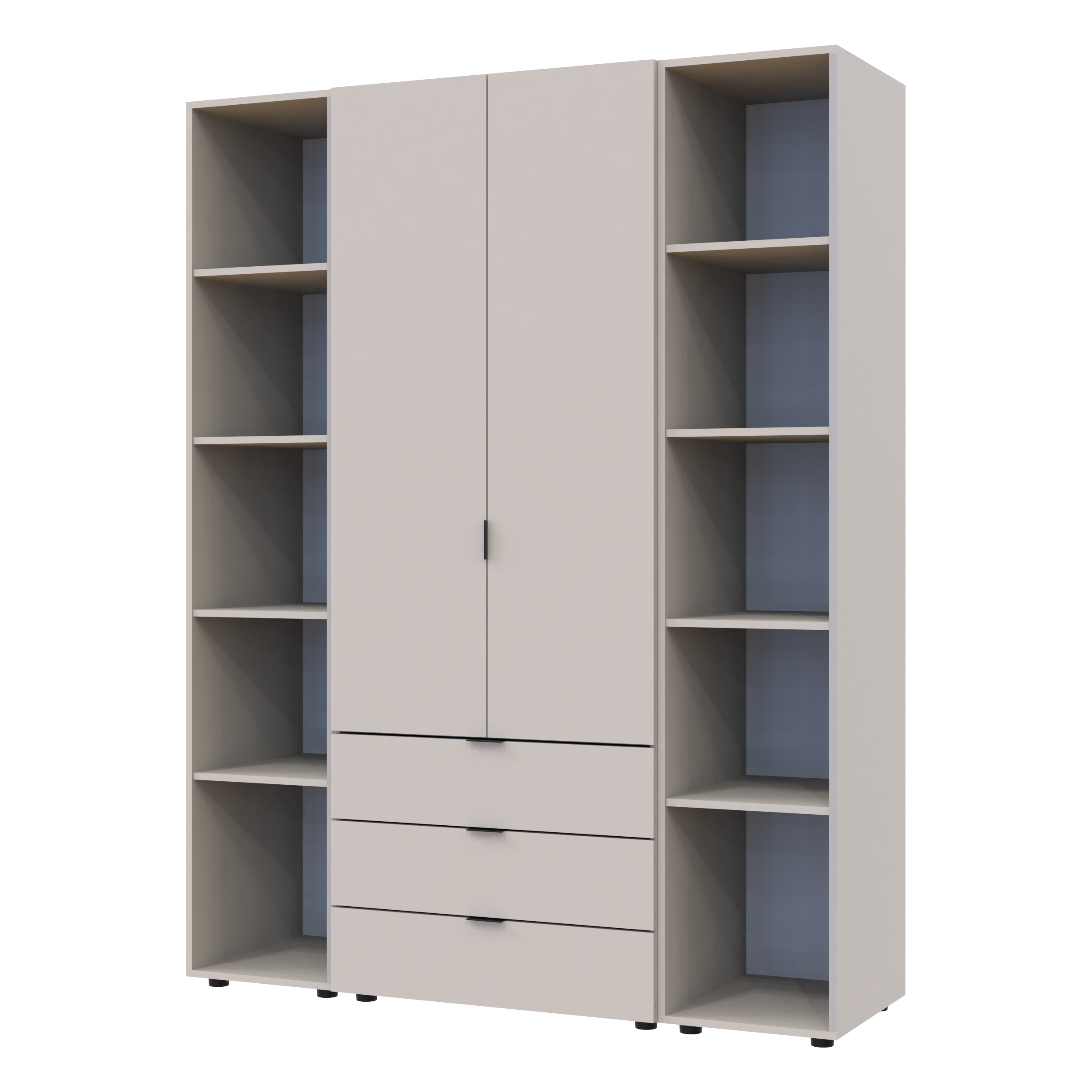 Комплект шкафов для одежды Doros Гелар (3 шт.) 153,9х49,5х203,4 см Кашемир (DRS-011244)