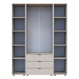 Комплект шкафов для одежды Doros Гелар (3 шт.) 153,9х49,5х203,4 см Кашемир (DRS-011244)