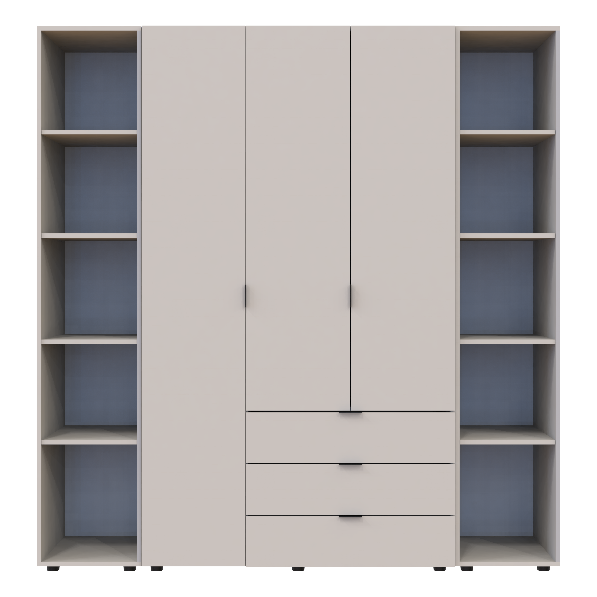 Комплект шкафов для одежды Doros Гелар (3 шт.) 192,6х49,5х203,4 см Кашемир (DRS-011246)