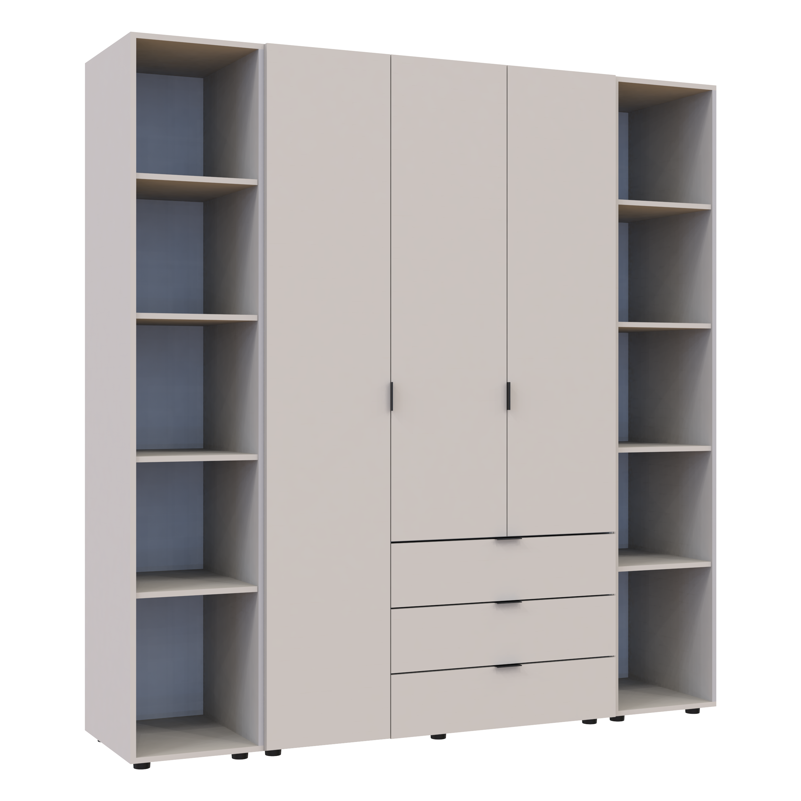 Комплект шкафов для одежды Doros Гелар (3 шт.) 192,6х49,5х203,4 см Кашемир (DRS-011246)