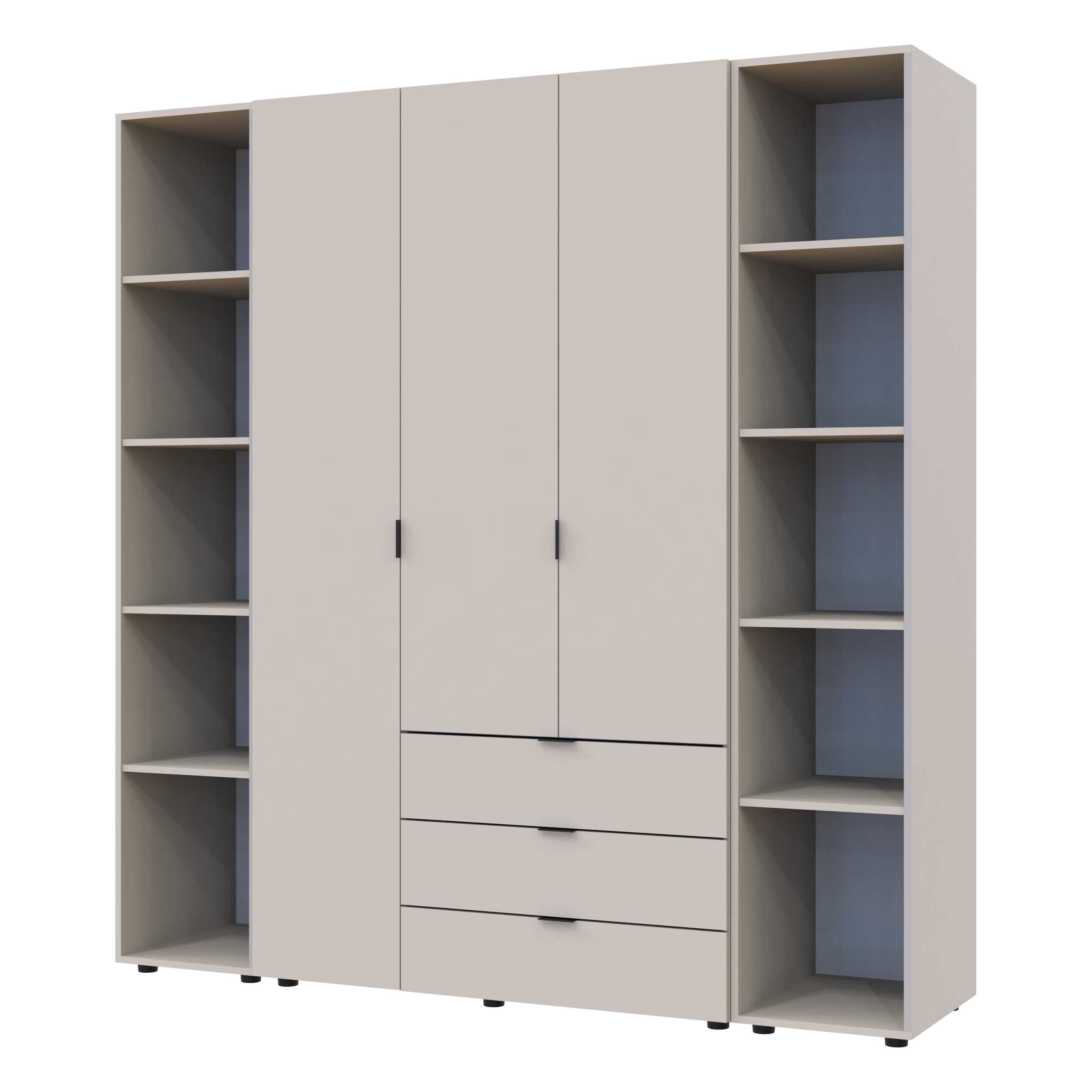 Комплект шкафов для одежды Doros Гелар (3 шт.) 192,6х49,5х203,4 см Кашемир (DRS-011246)