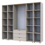 Комплект шкафов для одежды Doros Гелар (3 шт.) 231,4х49,5х203,4 см Кашемир (DRS-011247)