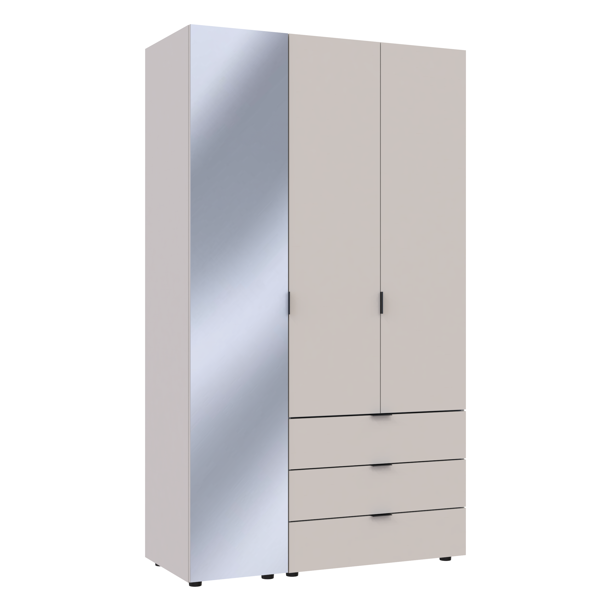 Комплект шкафов для одежды Doros Гелар (2 шт.) 116,5х49,5х203,4 см Зеркало/Кашемир (DRS-011258)