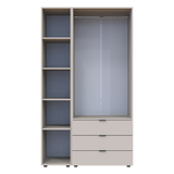 Комплект шкафов для одежды Doros Гелар (2 шт.) 116,5х49,5х203,4 см Зеркало/Кашемир (DRS-011258)