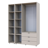 Комплект шкафов для одежды Doros Гелар (2 шт.) 155х49,5х203,4 см Зеркало/Кашемир (DRS-011259)