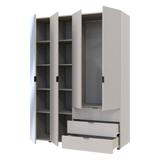 Комплект шкафов для одежды Doros Гелар (2 шт.) 155х49,5х203,4 см Зеркало/Кашемир (DRS-011259)