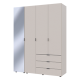 Комплект шкафов для одежды Doros Гелар (2 шт.) 155х49,5х203,4 см Зеркало/Кашемир (DRS-011259)