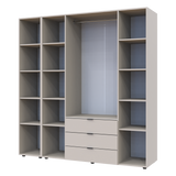 Комплект шкафов для одежды Doros Гелар (2 шт.) 194х49,5х203,4 см Зеркало/Кашемир (DRS-011260)