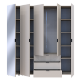 Комплект шкафов для одежды Doros Гелар (2 шт.) 194х49,5х203,4 см Зеркало/Кашемир (DRS-011260)