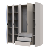 Комплект шкафов для одежды Doros Гелар (2 шт.) 194х49,5х203,4 см Зеркало/Кашемир (DRS-011260)