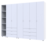 Комплект шкафов для одежды Doros Гелар (3 шт.) 270,7х49,5х203,4 см Белый (DRS-011178)