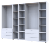 Комплект шкафов для одежды Doros Гелар (3 шт.) 270,7х49,5х203,4 см Белый (DRS-011178)