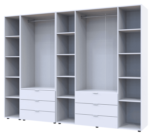 Комплект шкафов для одежды Doros Гелар (3 шт.) 270,7х49,5х203,4 см Белый (DRS-011178)