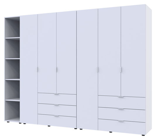 Комплект шкафов для одежды Doros Гелар (3 шт.) 270,6х49,5х203,4 см Белый (DRS-011179)