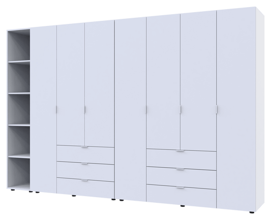 Комплект шкафов для одежды Doros Гелар (3 шт.) 309,4х49,5х203,4 см Белый (DRS-011180)