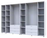 Комплект шкафов для одежды Doros Гелар (3 шт.) 309,4х49,5х203,4 см Белый (DRS-011180)