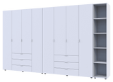 Комплект шкафов для одежды Doros Гелар (3 шт.) 348,2х49,5х203,4 см Белый (DRS-011184)