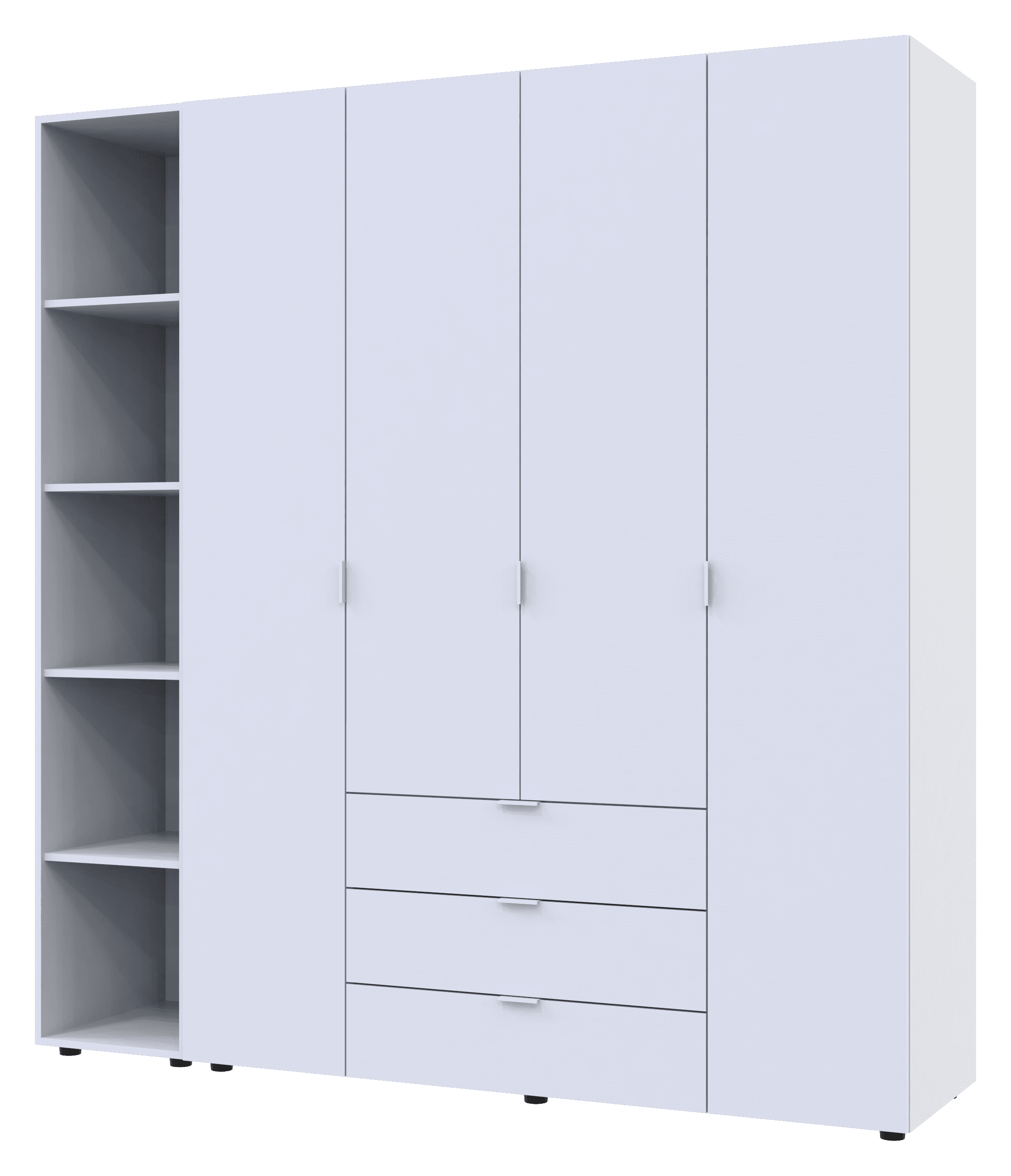 Комплект шкафов для одежды Doros Гелар (2 шт.) 193,2х49,5х203,4 см Белый (DRS-011183)