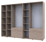 Комплект шкафов для одежды Doros Гелар (3 шт.) 270,6х49,5х203,4 см Дуб сонома (DRS-011162)