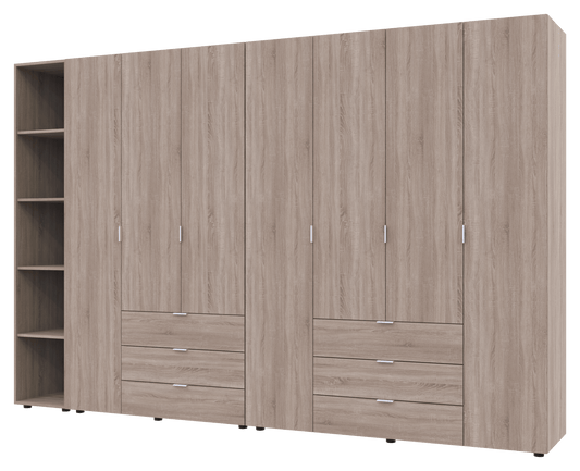 Комплект шкафов для одежды Doros Гелар (3 шт.) 309,4х49,5х203,4 см Дуб сонома (DRS-011164)