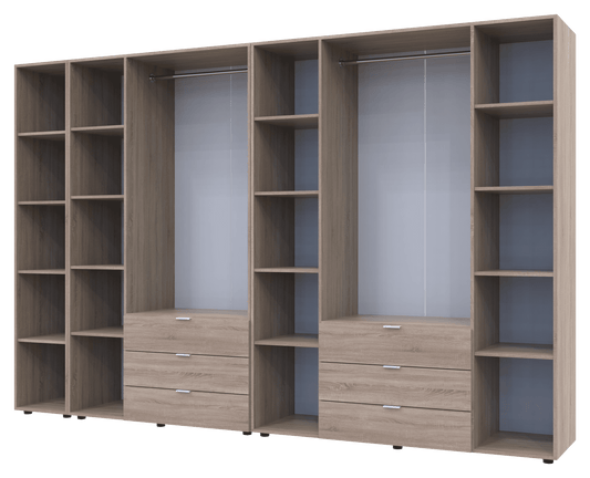 Комплект шкафов для одежды Doros Гелар (3 шт.) 309,4х49,5х203,4 см Дуб сонома (DRS-011164)