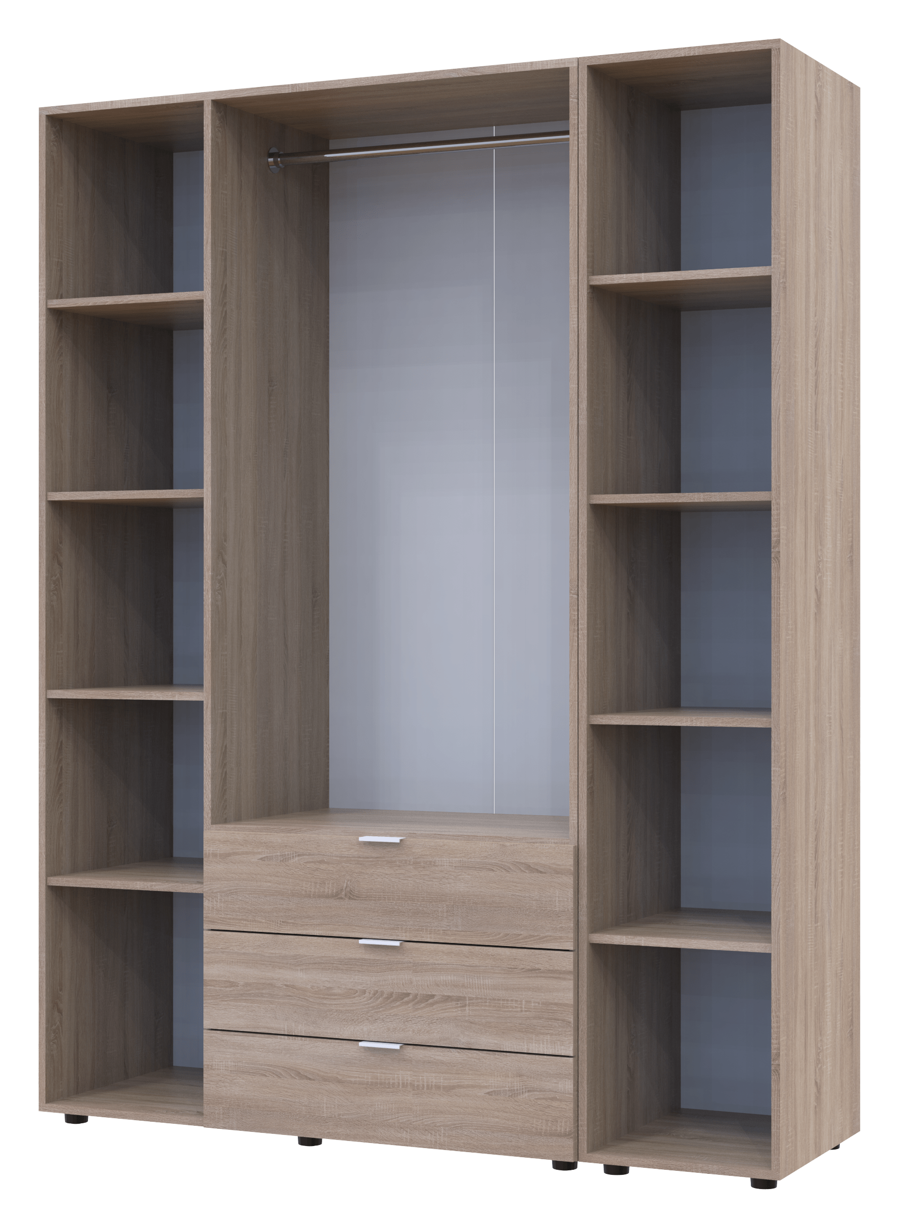 Комплект шкафов для одежды Doros Гелар (2 шт.) 154,4х49,5х203,4 см Дуб сонома (DRS-011148)