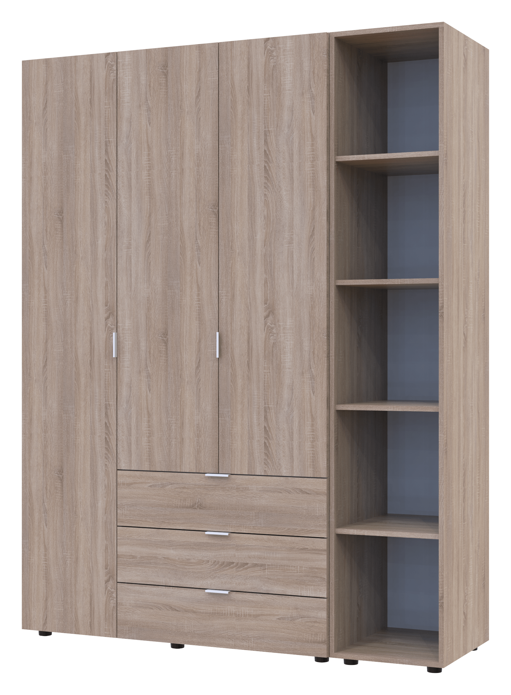 Комплект шкафов для одежды Doros Гелар (2 шт.) 154,4х49,5х203,4 см Дуб сонома (DRS-011148)