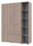 Комплект шкафов для одежды Doros Гелар (2 шт.) 154,4х49,5х203,4 см Дуб сонома (DRS-011148)