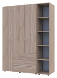 Комплект шкафов для одежды Doros Гелар (2 шт.) 154,4х49,5х203,4 см Дуб сонома (DRS-011148)