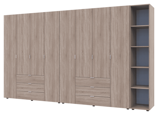 Комплект шкафов для одежды Doros Гелар (3 шт.) 348,2х49,5х203,4 см Дуб сонома (DRS-011166)