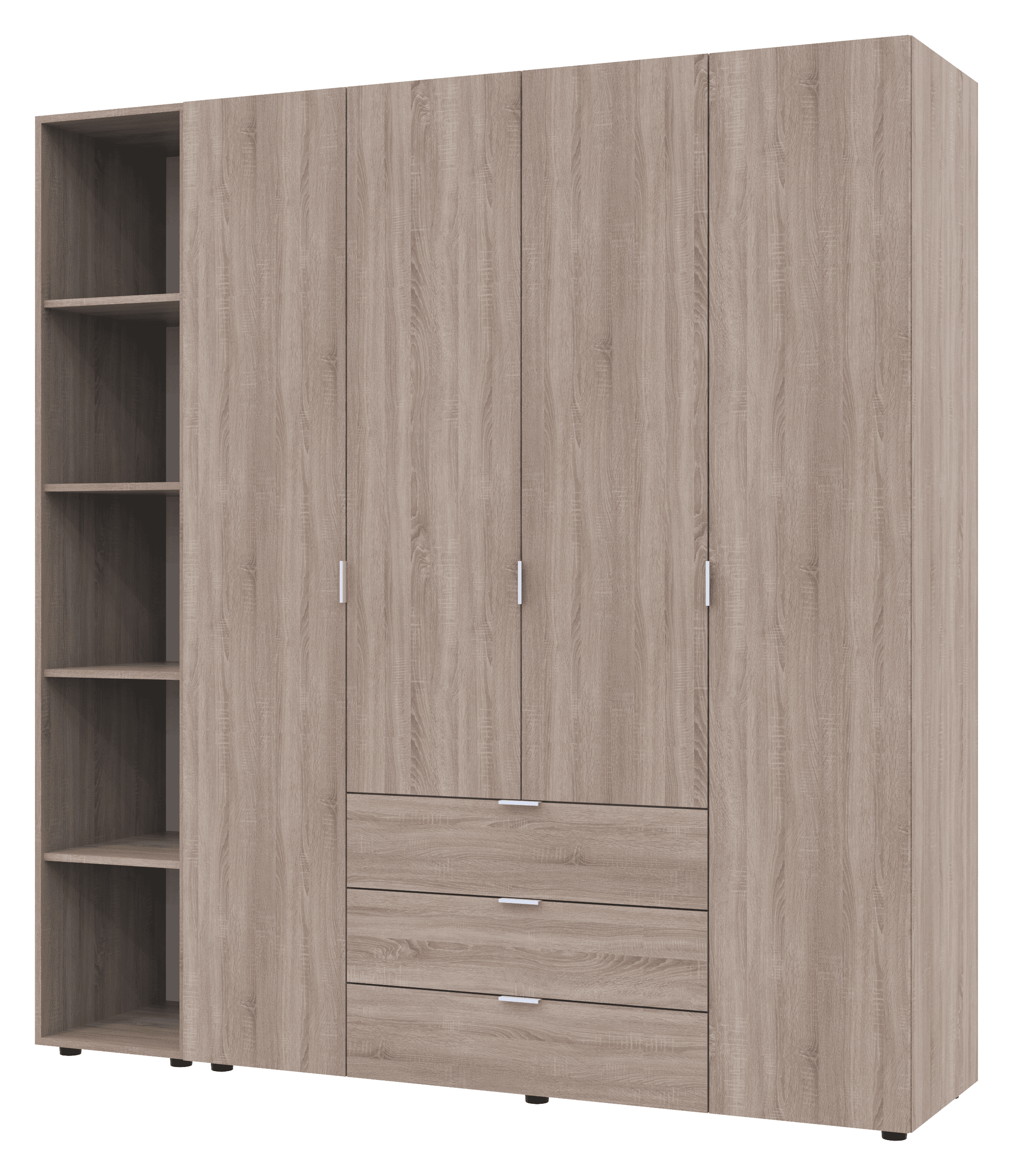 Комплект шкафов для одежды Doros Гелар (2 шт.) 193,2х49,5х203,4 см Дуб сонома (DRS-011154)