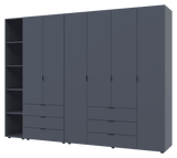 Комплект шкафов для одежды Doros Гелар (3 шт.) 270,7х49,5х203,4 см Графит (DRS-011157)