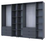 Комплект шкафов для одежды Doros Гелар (3 шт.) 270,7х49,5х203,4 см Графит (DRS-011157)
