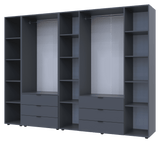 Комплект шкафов для одежды Doros Гелар (3 шт.) 270,7х49,5х203,4 см Графит (DRS-011157)