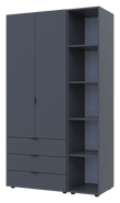 Комплект шкафов для одежды Doros Гелар (2 шт.) 115,7х49,5х203,4 см Графит (DRS-011145)