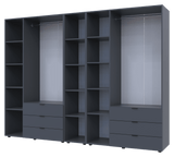 Комплект шкафов для одежды Doros Гелар (3 шт.) 270,6х49,5х203,4 см Графит (DRS-011161)