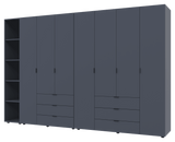 Комплект шкафов для одежды Doros Гелар (3 шт.) 309,4х49,5х203,4 см Графит (DRS-011163)