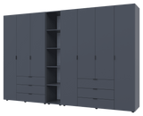 Комплект шкафов для одежды Doros Гелар (3 шт.) 309,4х49,5х203,4 см Графит (DRS-011163)