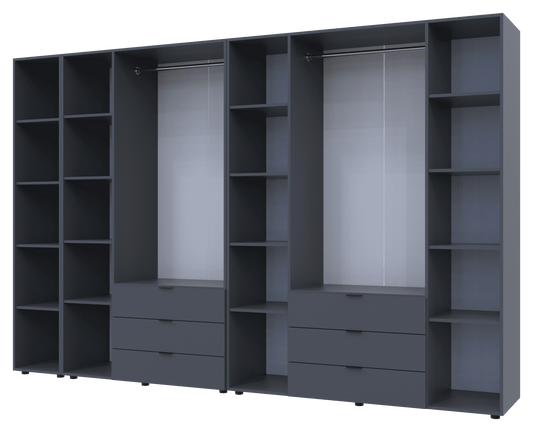 Комплект шкафов для одежды Doros Гелар (3 шт.) 309,4х49,5х203,4 см Графит (DRS-011163)