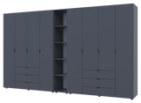 Комплект шкафов для одежды Doros Гелар (3 шт.) 348,2х49,5х203,4 см Графит (DRS-011165)