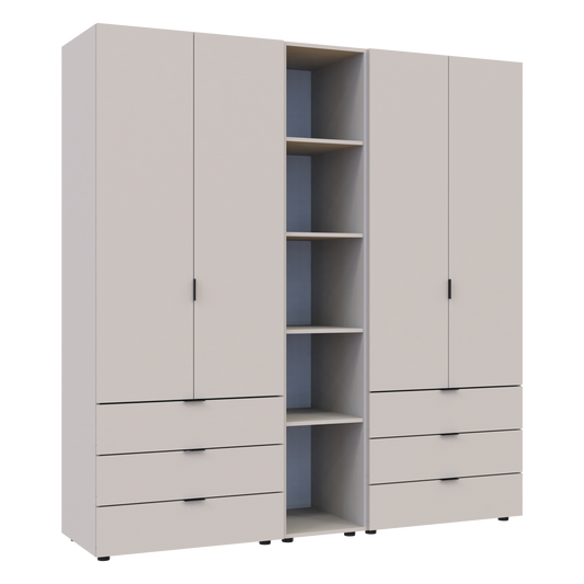 Комплект шкафов для одежды Doros Гелар (3 шт.) 193,2х49,5х203,4 см Кашемир (DRS-011249)