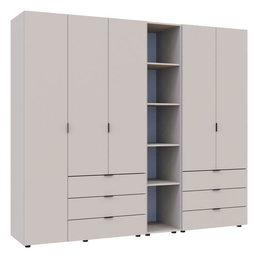 Комплект шкафов для одежды Doros Гелар (3 шт.) 231,9х49,5х203,4 см Кашемир (DRS-011250)