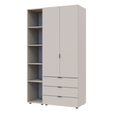 Комплект шкафов для одежды Doros Гелар (2 шт.) 115,7х49,5х203,4 см Кашемир (DRS-011248)