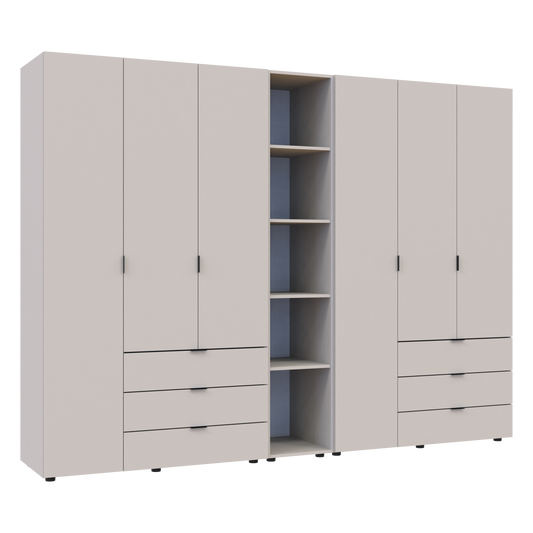 Комплект шкафов для одежды Doros Гелар (3 шт.) 270,6х49,5х203,4 см Кашемир (DRS-011252)