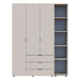 Комплект шкафов для одежды Doros Гелар (2 шт.) 154,4х49,5х203,4 см Кашемир (DRS-011256)