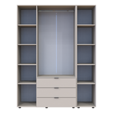 Комплект шкафов для одежды Doros Гелар (2 шт.) 154,4х49,5х203,4 см Кашемир (DRS-011256)