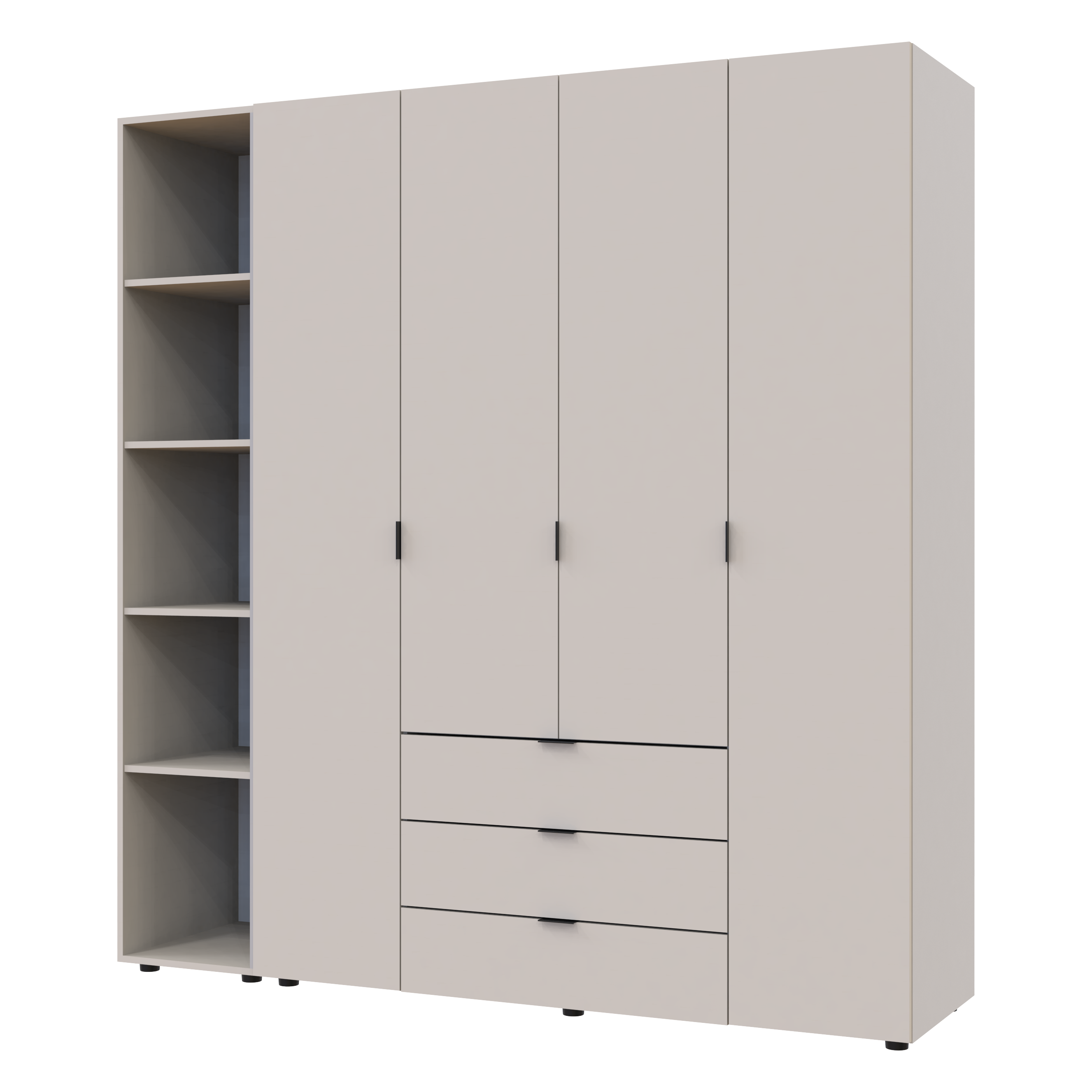 Комплект шкафов для одежды Doros Гелар (2 шт.) 193,2х49,5х203,4 см Кашемир (DRS-011254)