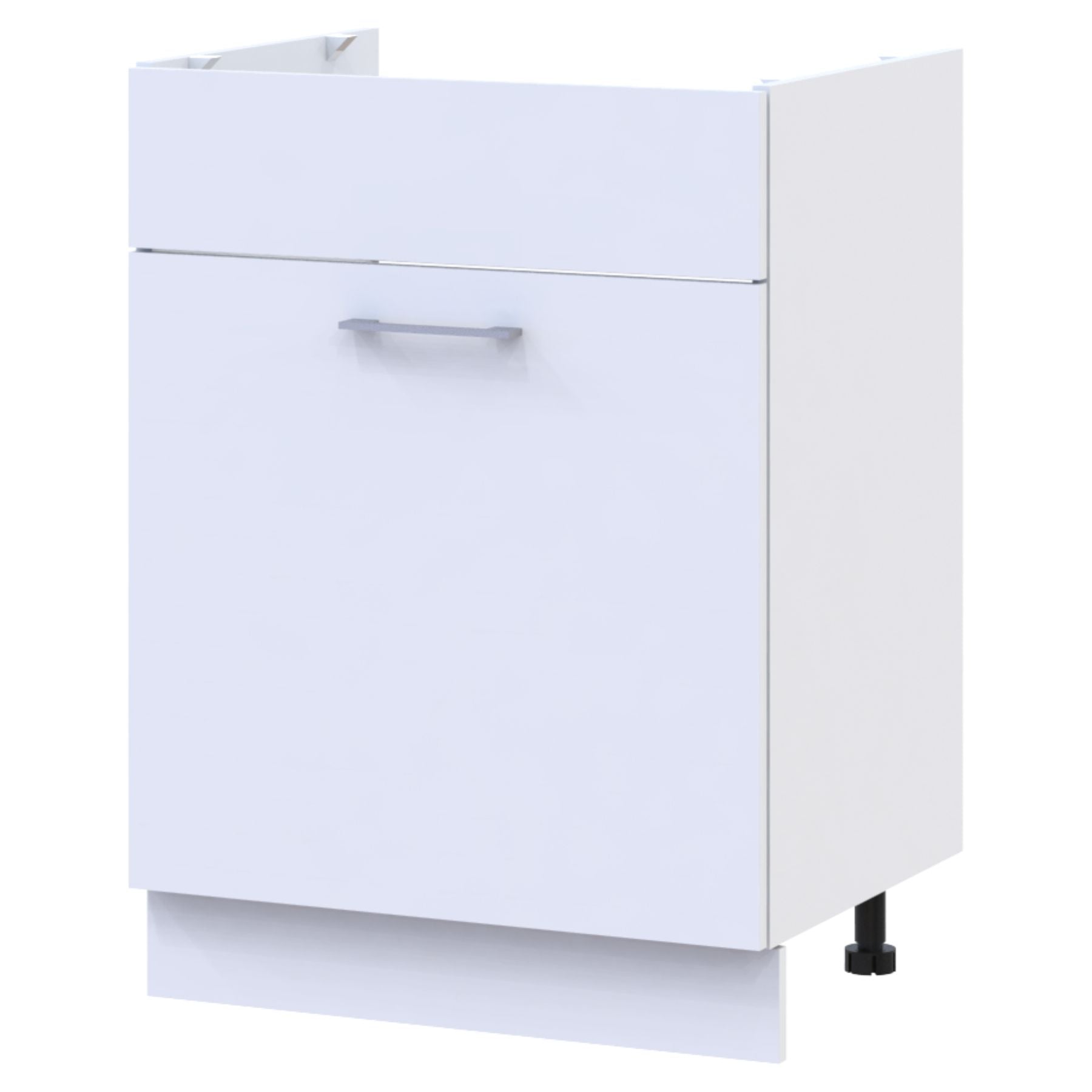 Кухонный модуль нижний Doros Лея НМ82_Ш60 левая 60х46,6х82,1 см Белый/Дуб сонома (DRS-011364)